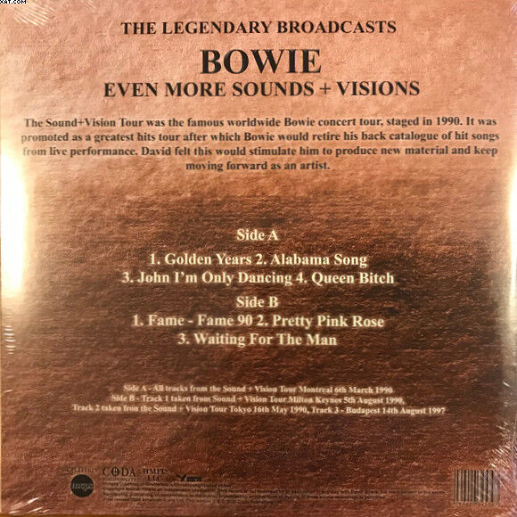  DAVID BOWIE  -  even more sounds + visions (the legendary broadcasts) 