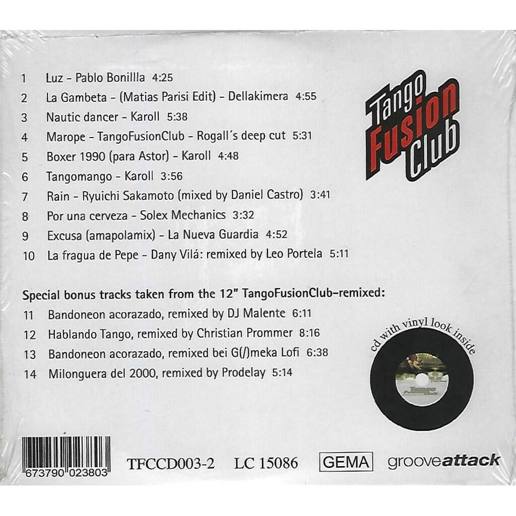 Electronic tango flavoured beats by Tango Fusion Club, CD with jakeman1