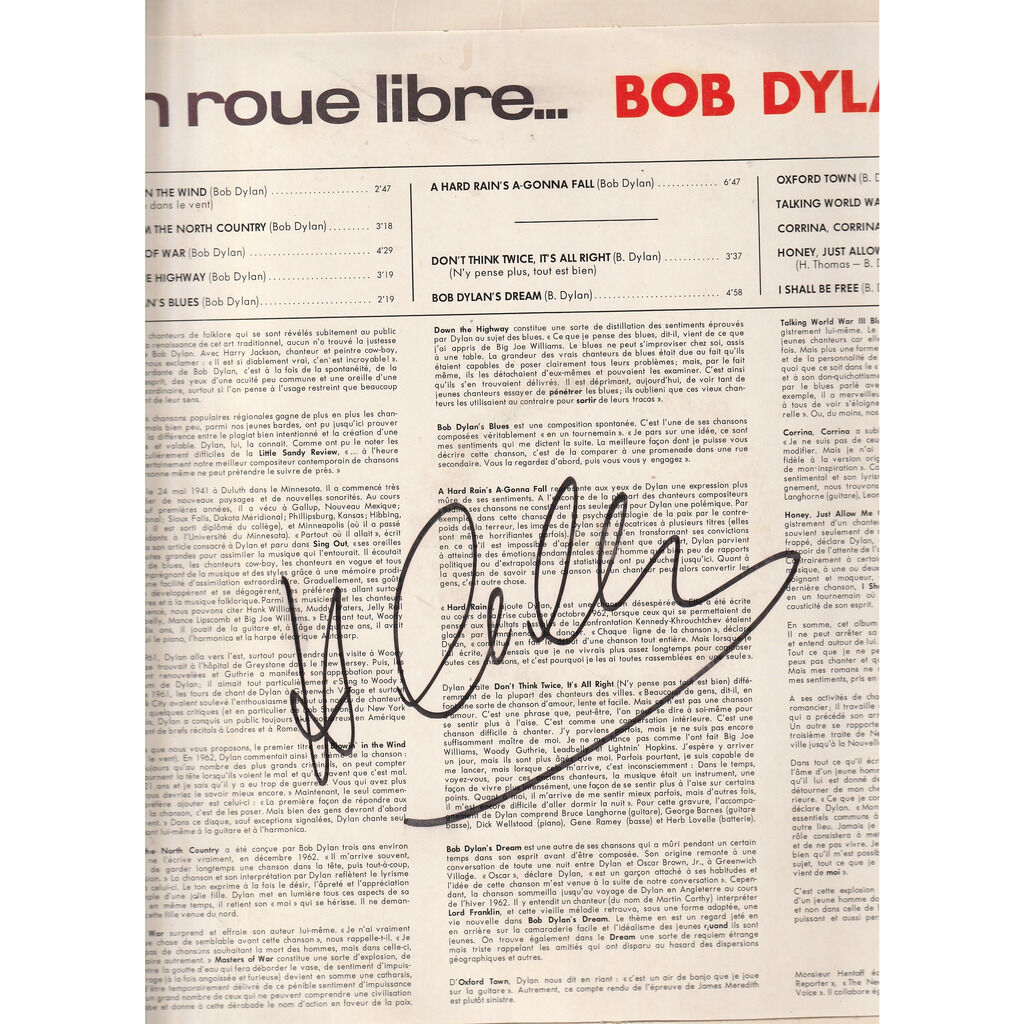  bob dylan  -  en roue libre 