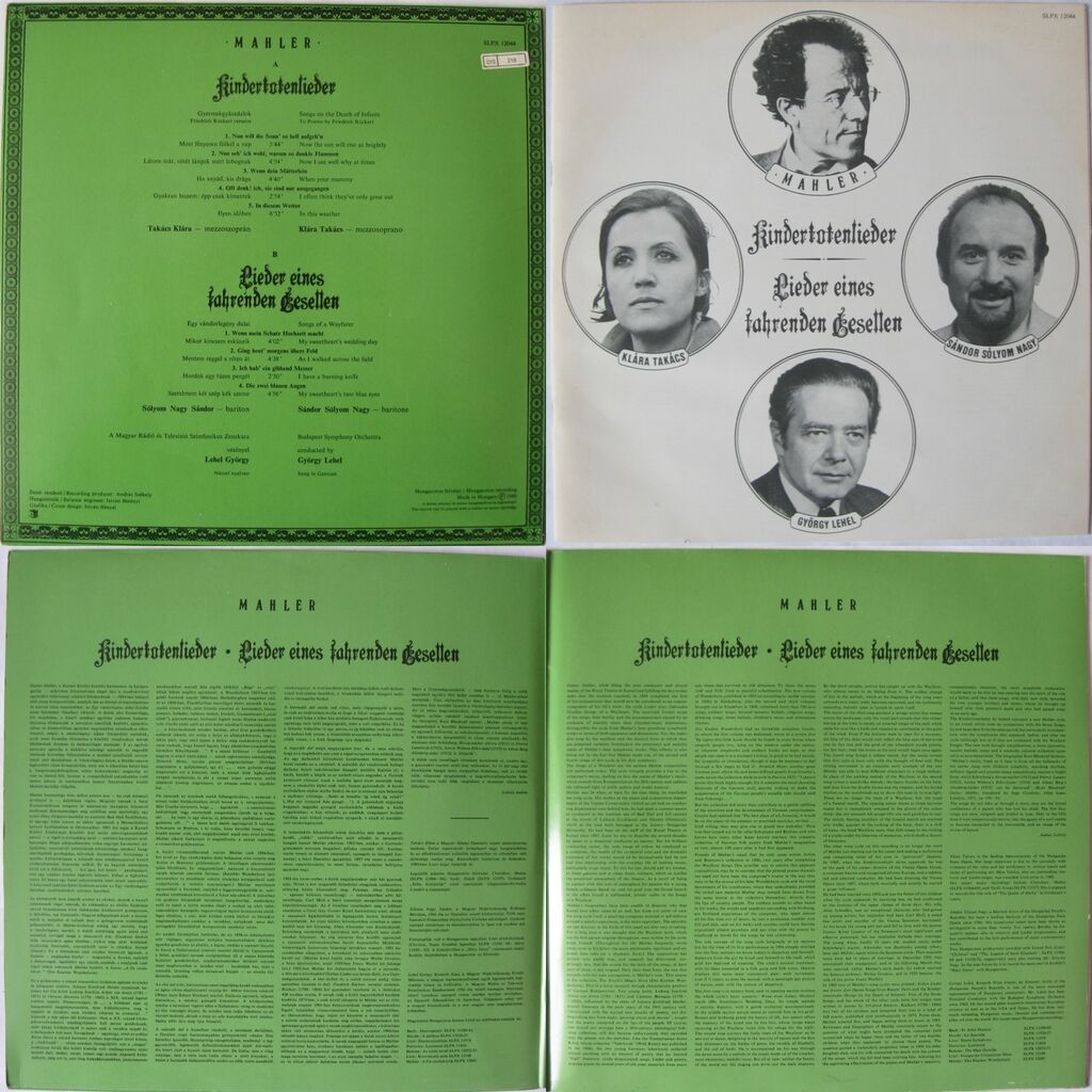 Mahler kindertotenlieder lieder eines fahrenden gesellen de Mahler