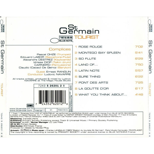St germain tourist by St Germain, CD with fandango Ref121918131