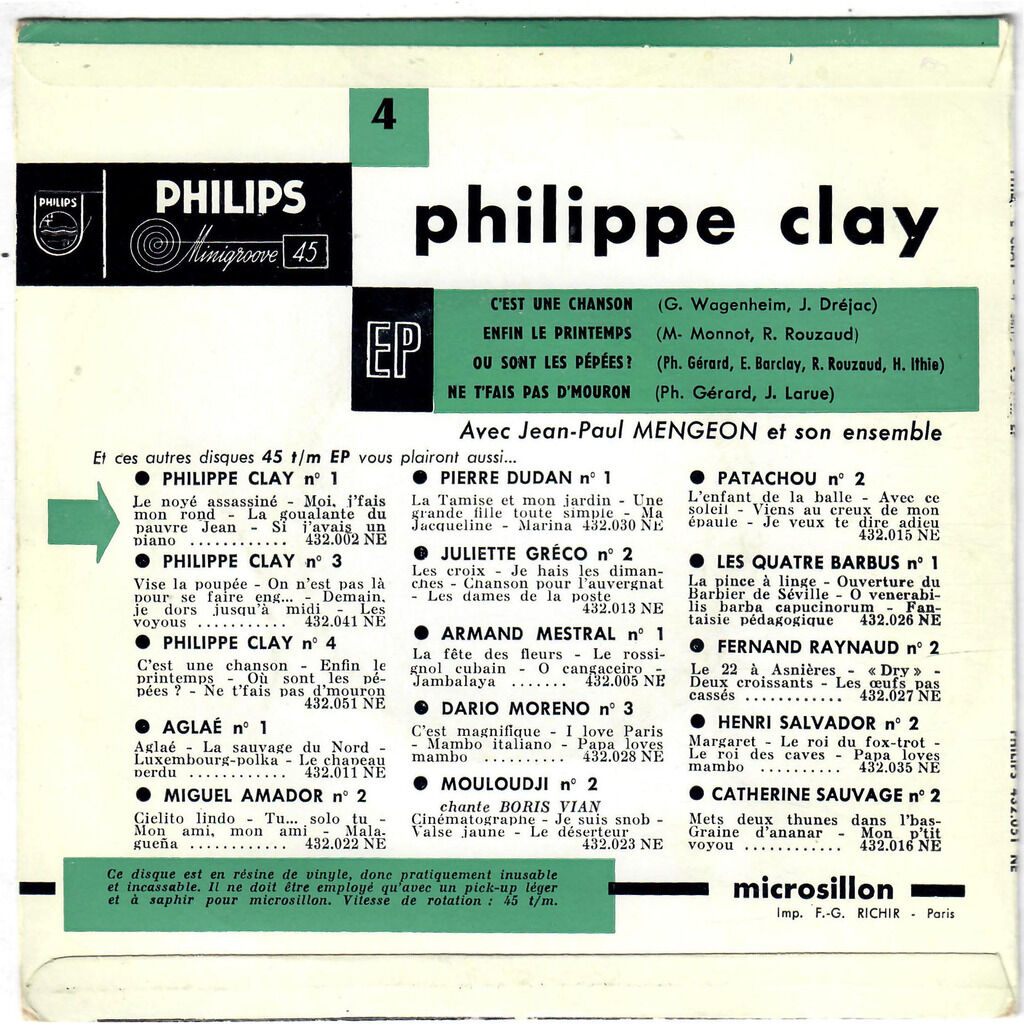  PHILIPPE CLAY  -  n°4 
