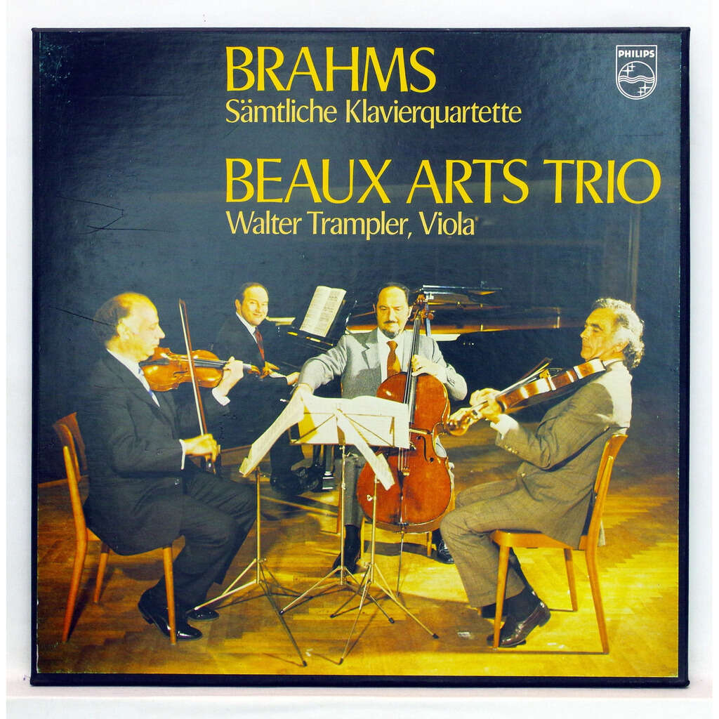 Brahms complete piano quartets by Beaux Arts Trio, LP Box set with