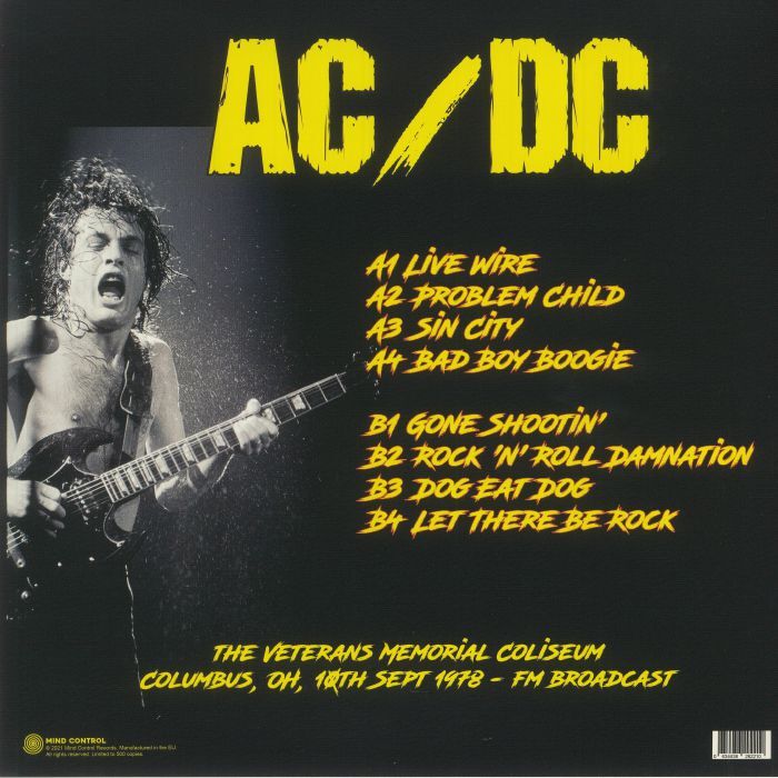  AC/DC  -  the veterans memorial coliseum 