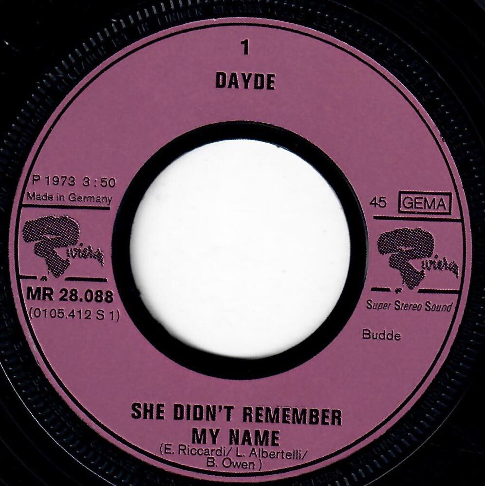  JOËL DAYDÉ  -  laissez moi seul / she didn't remember my name 