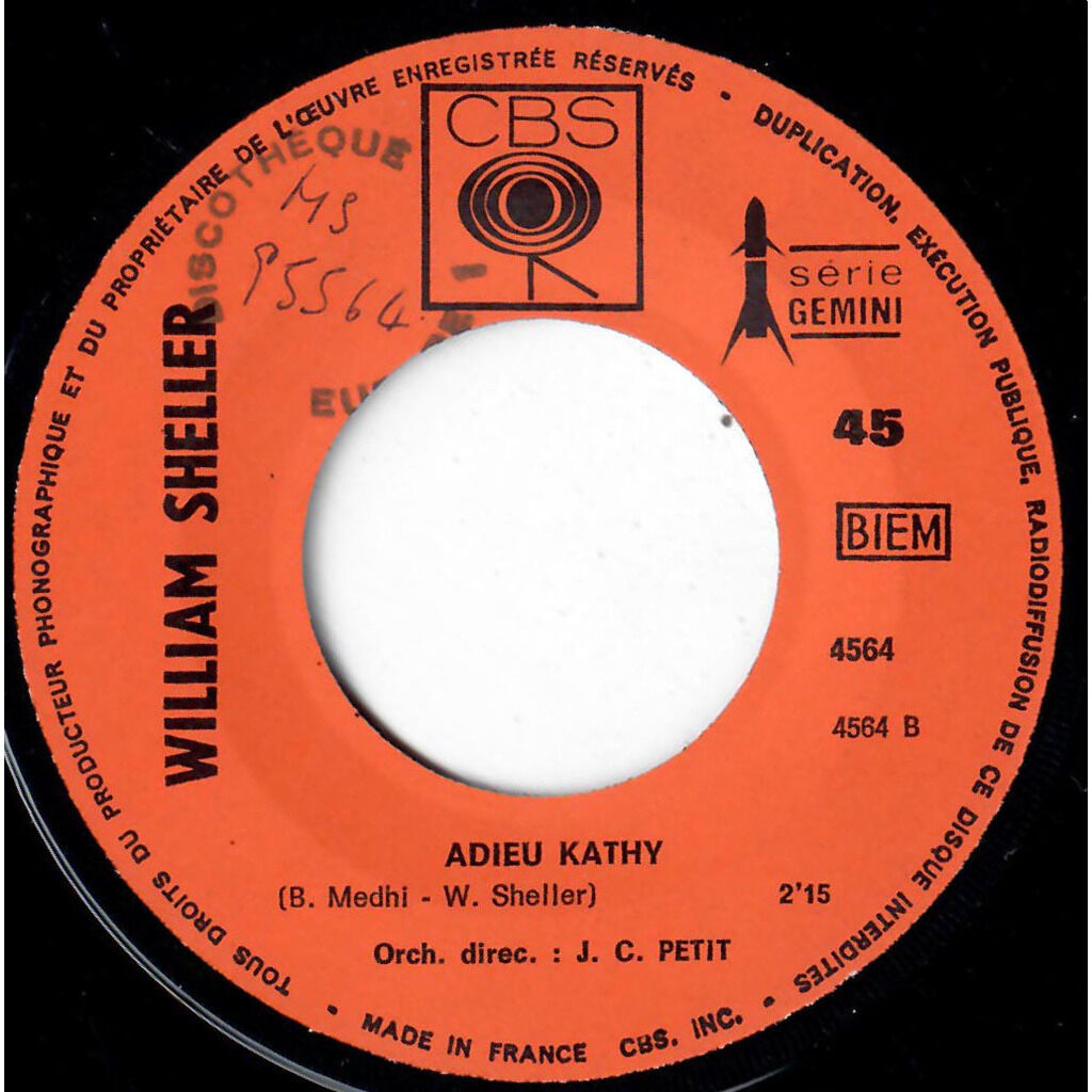  WILLIAM SHELLER  -  adieu kathy / leslie simone 