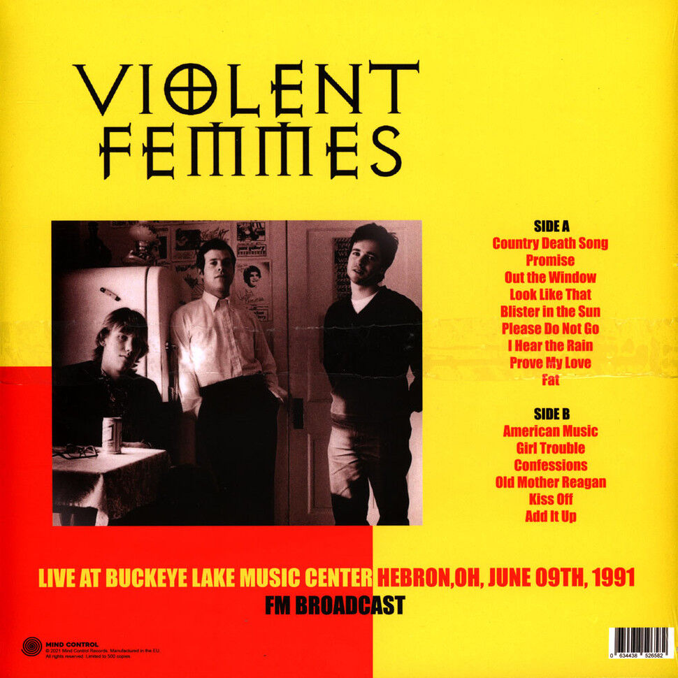  Violent Femmes  -  live at buckeye lake music center hebron,oh, june 09th, 1991 fm broadcast 