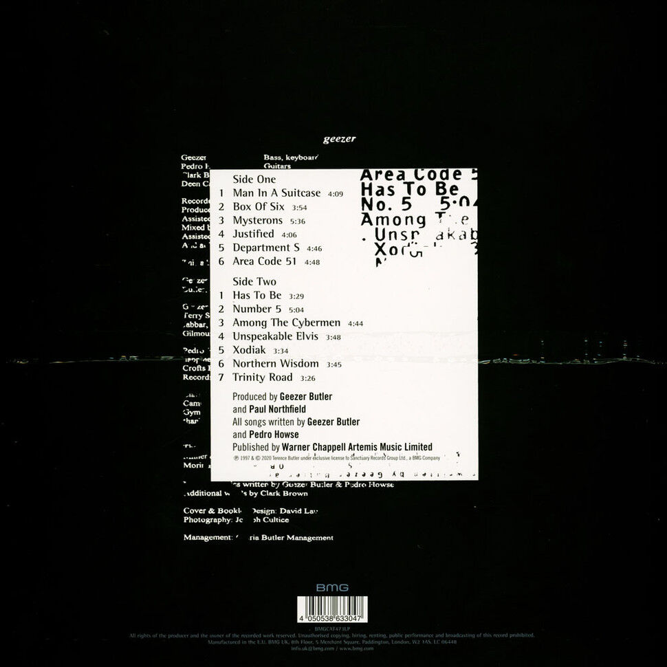  Geezer Butler  -  black science 