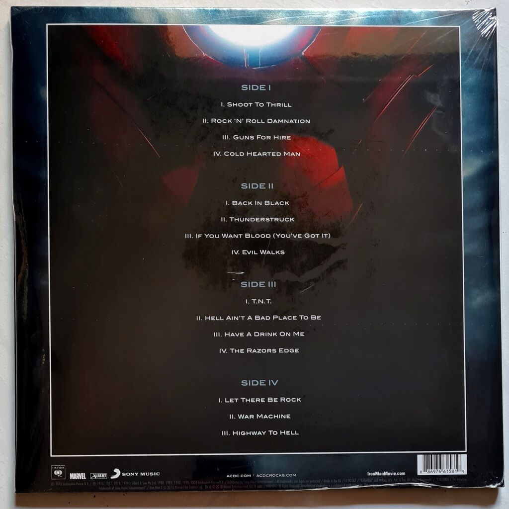 Iron man 2 by Ac/Dc, Double LP Gatefold with dj-kurt - Ref:122773732