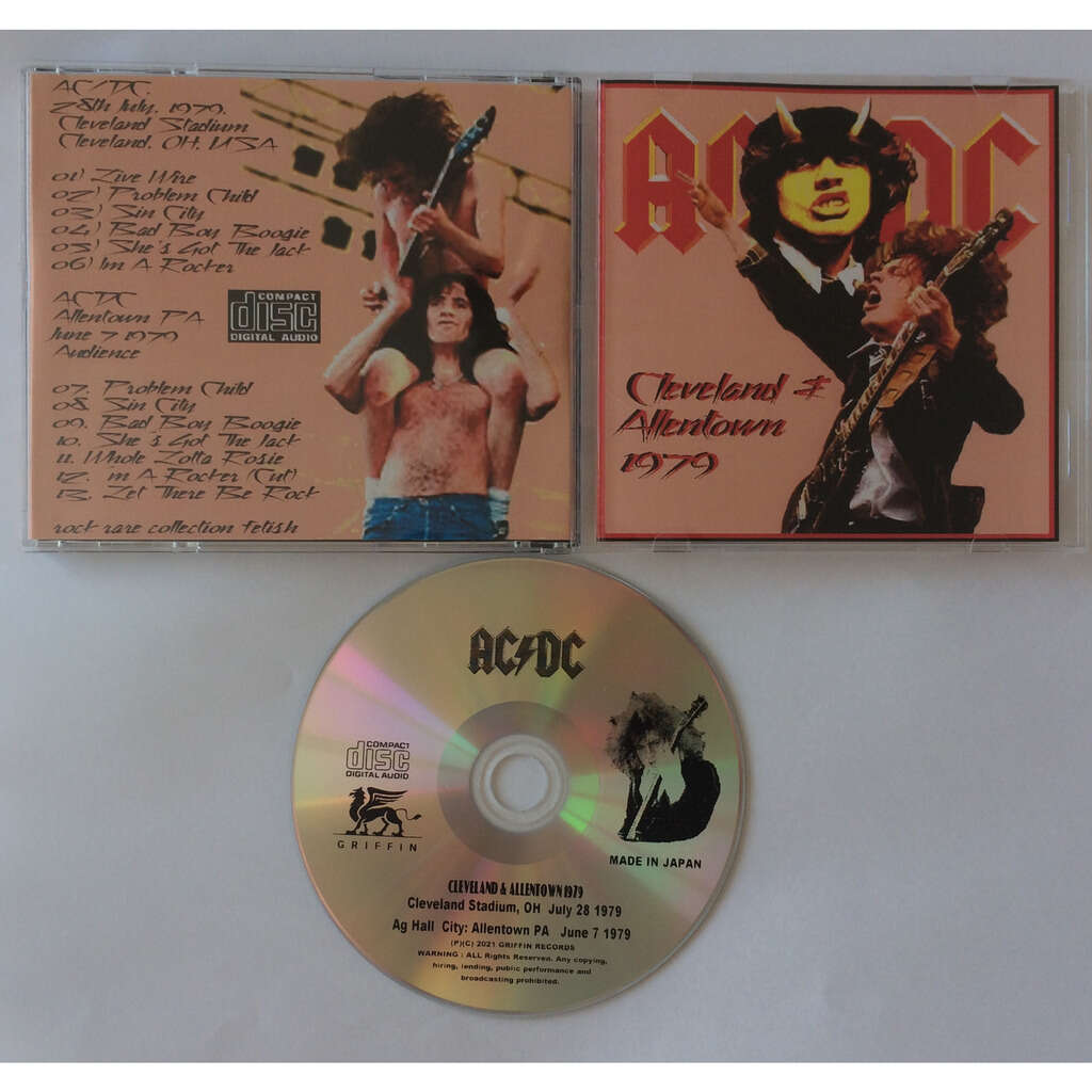 Cleveland & allentown 1979 by Acdc, CD with galaxysounds - Ref:1542581833
