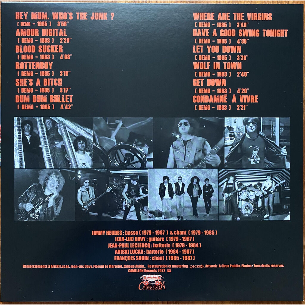  DUM DUM BULLET  -  12 titres inédits - 1983-1985 