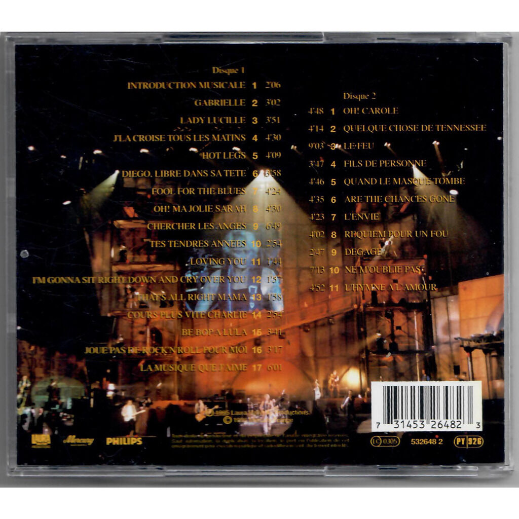  JOHNNY HALLYDAY  -  lorada tour 