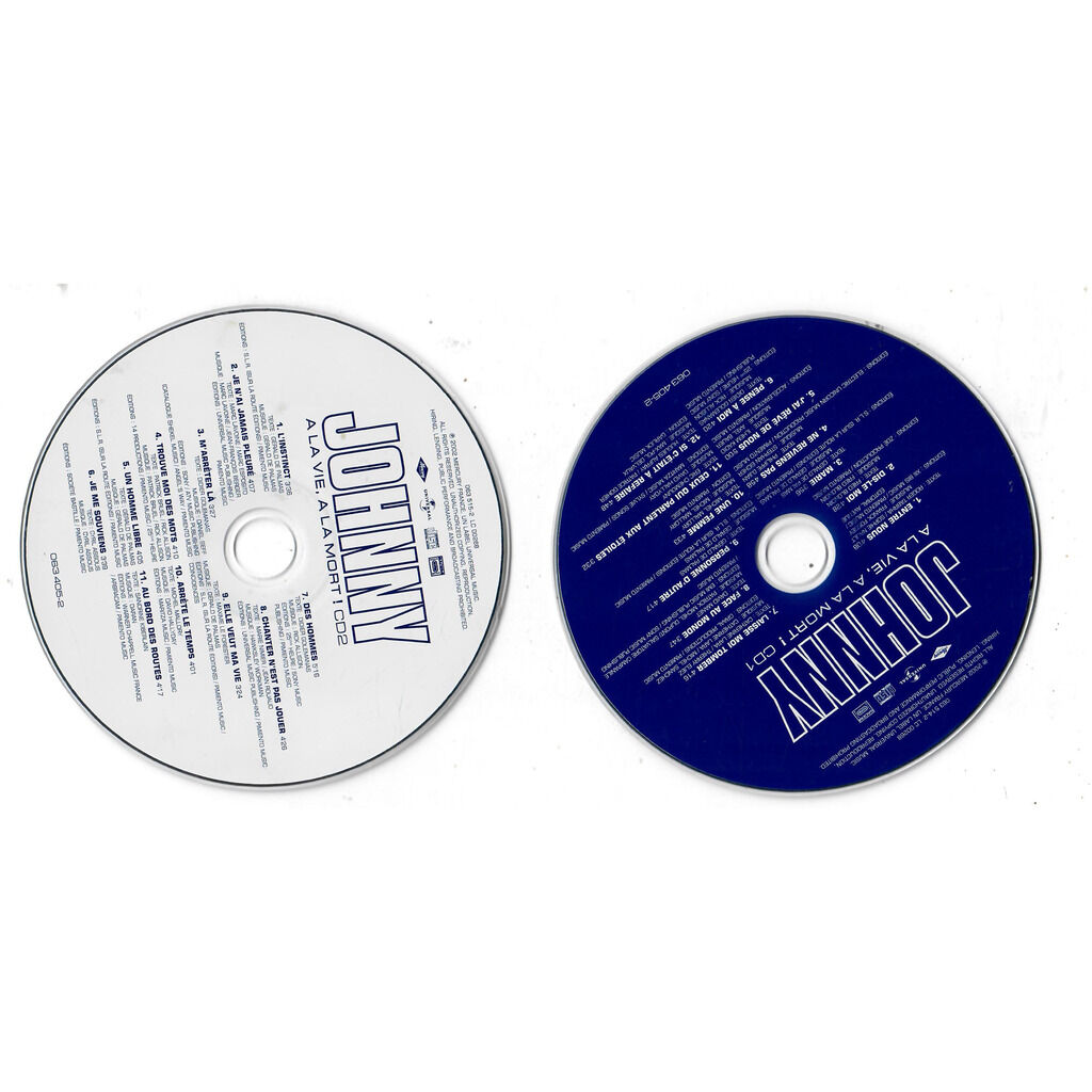  JOHNNY HALLYDAY  -  à la vie, à la mort ! 