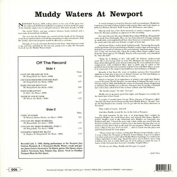  Muddy Waters  -  muddy waters at newport 1960 -ltd blue vinyl 