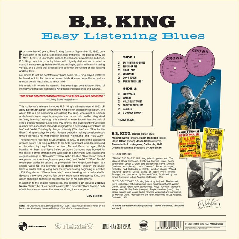  B. B. King  -  easy listening blues 