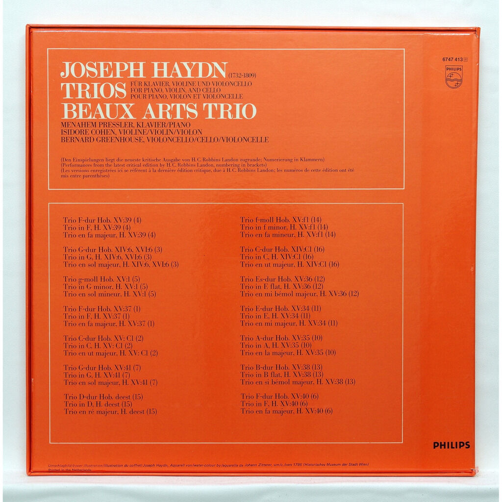 Haydn the piano trios volume 1 von Beaux Arts Trio, LP Box set bei