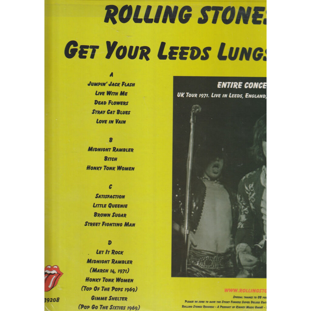  the rolling stones  -  get your leeds lungs out 