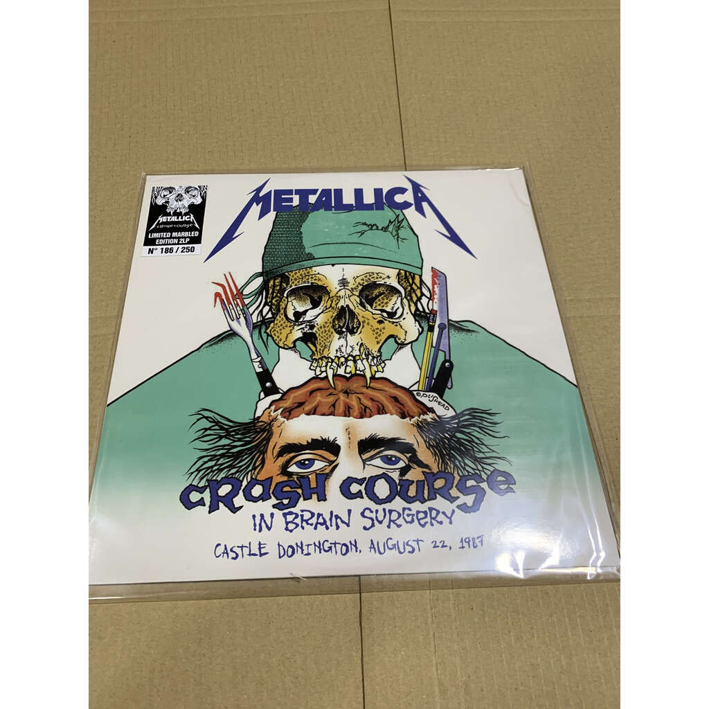 Crash course in brain surgery castle donington august 22 1987 marbled vinyl de Metallica, 33 1/3