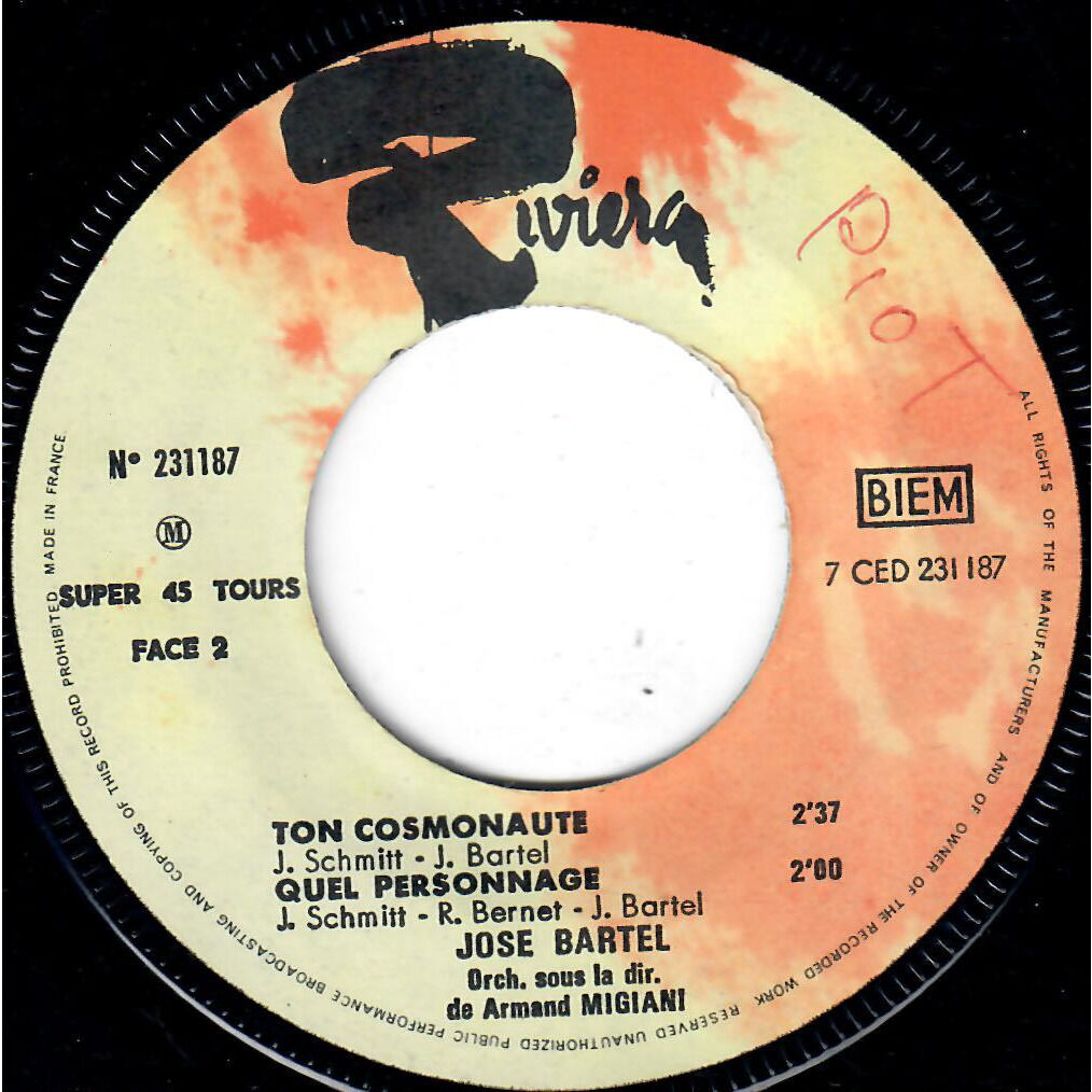  JOSÉ BARTEL  -  ton cosmonaute 