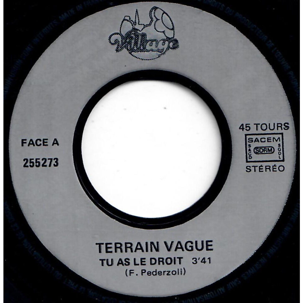  TERRAIN VAGUE  -  éliane / tu as le droit 