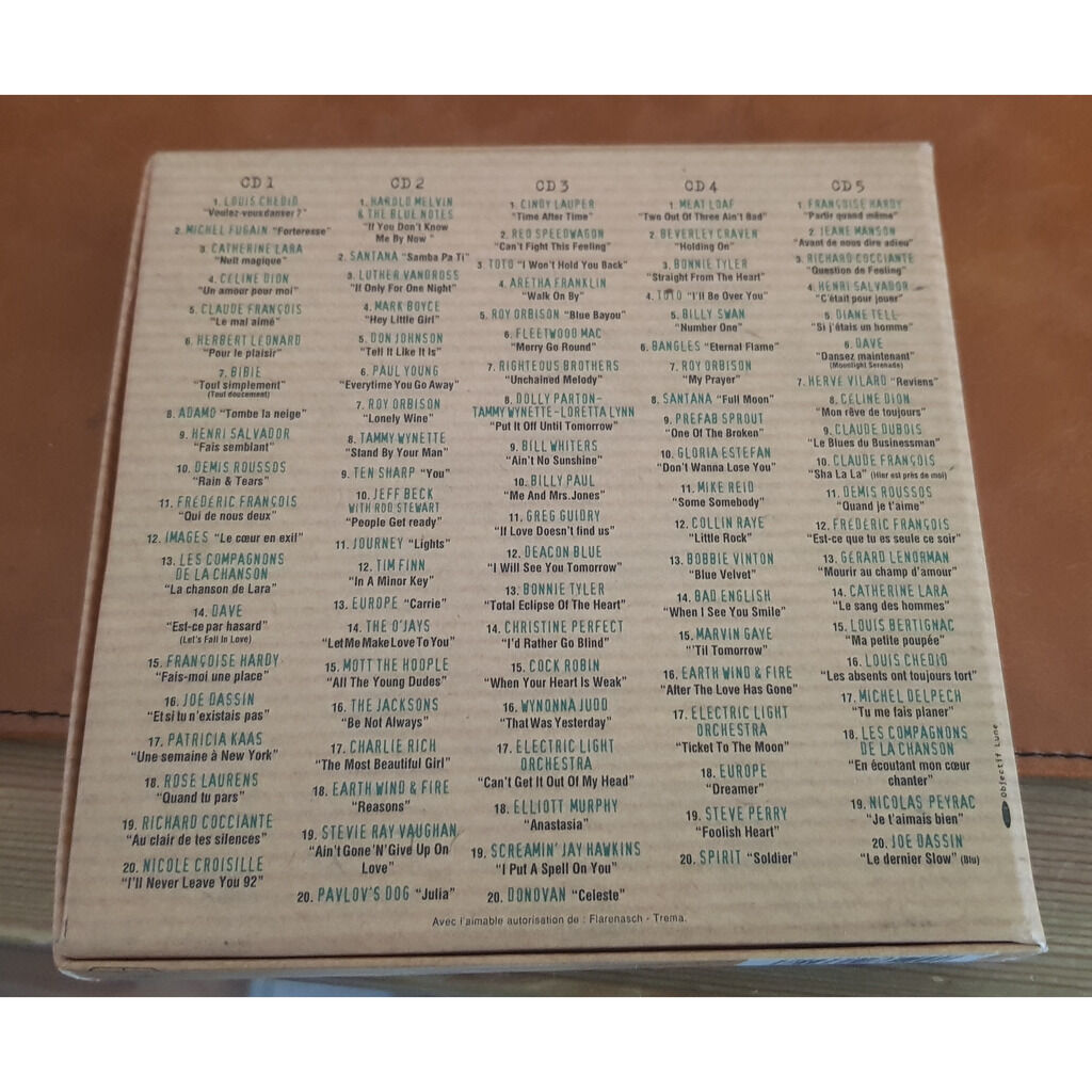 Sony music box coffret 5 cd 100 titres de Divers, Coffret CD chez