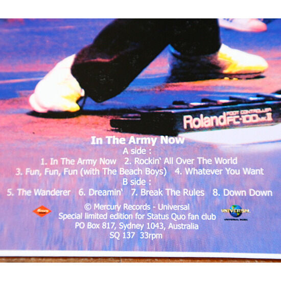 In the army now / special ltd edition picture disc lp for status quo