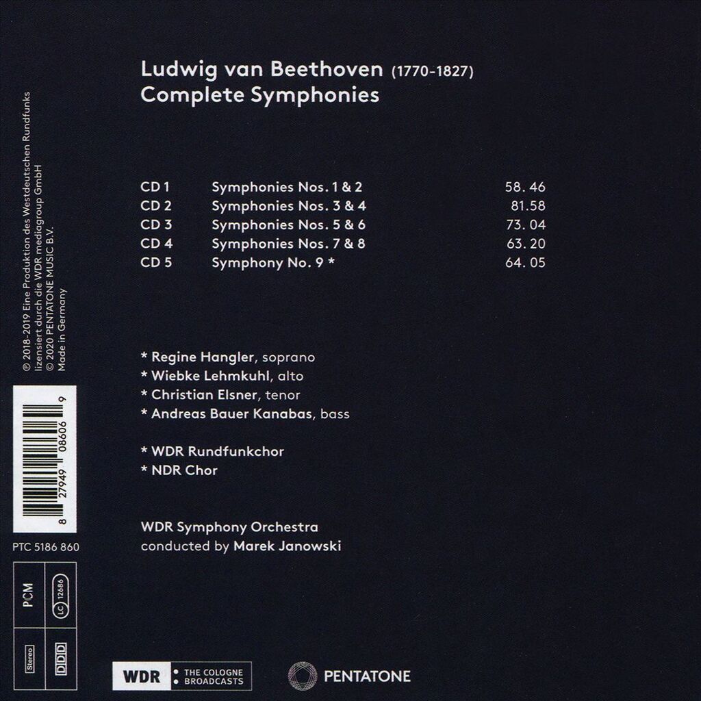 Complete Symphonies By Ludwig Van Beethoven - Wdr Symphony Orchestra ...