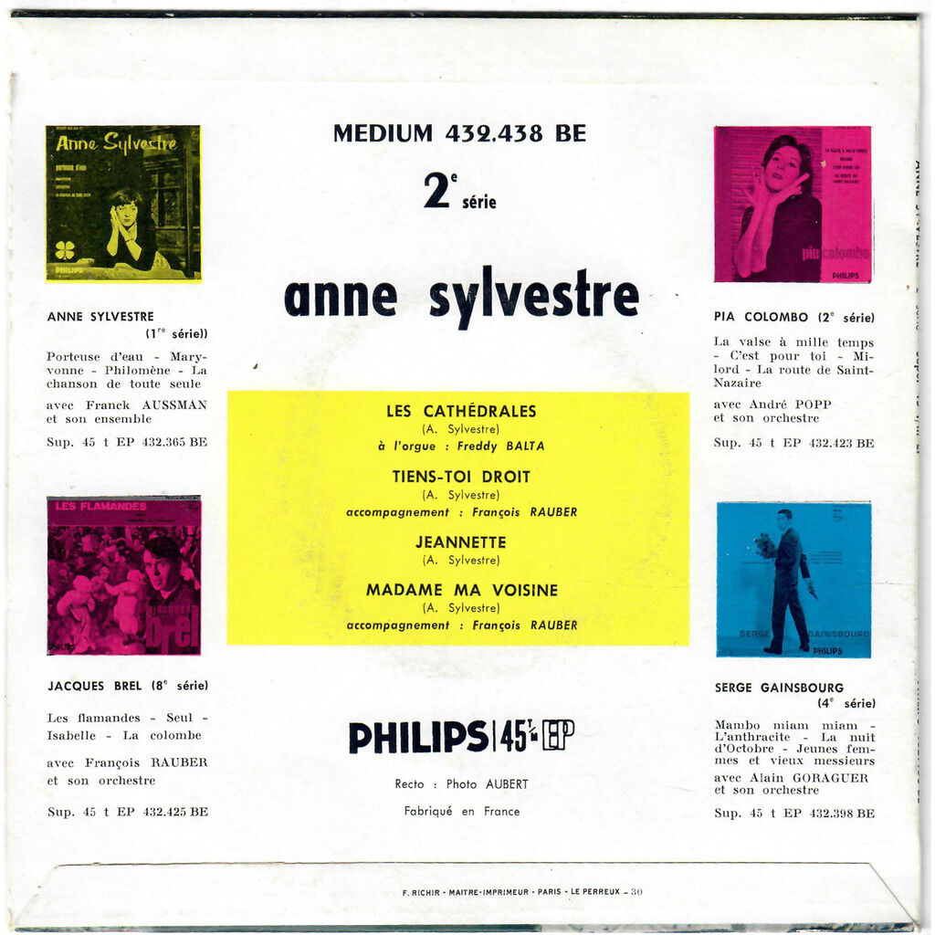  ANNE SYLVESTRE  -  les cathédrales 