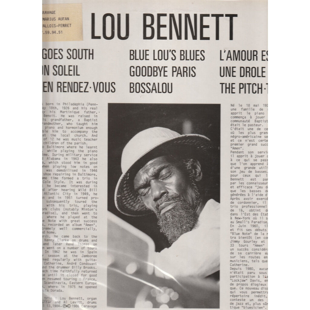  lou bennett  -  blue lou's blues 