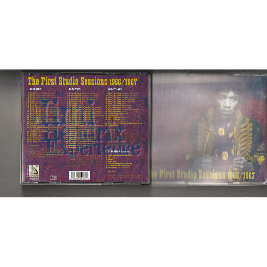 The first studio sessions 1966/1967 by Jimi Hendrix, CD x 4 with