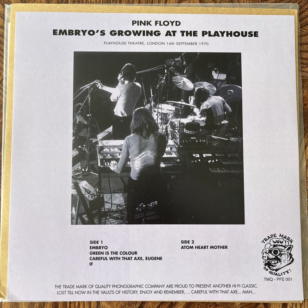 Embryo's growing at the playhouse by Pink Floyd, LP with ikariedo Ref
