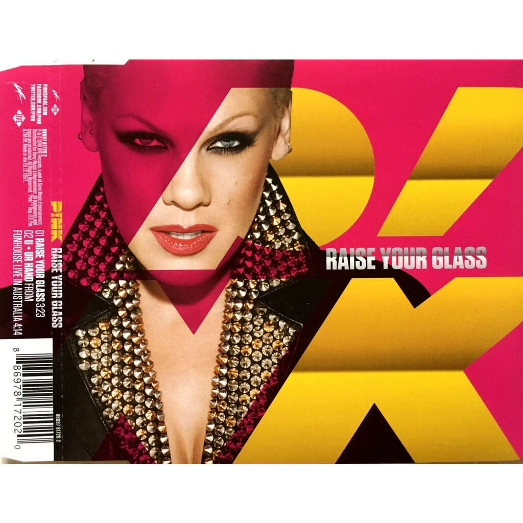 Euro pressing 2 tracks 1 maxicd by Pink Raise Your Glass, MCD with