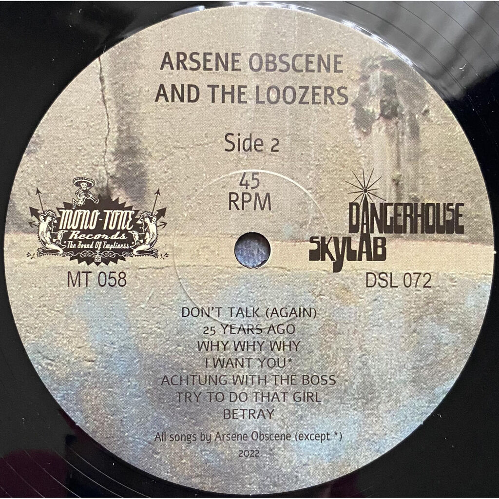  ARSENE OBSCENE AND THE LOOZERS  -  don’t pay the price! 