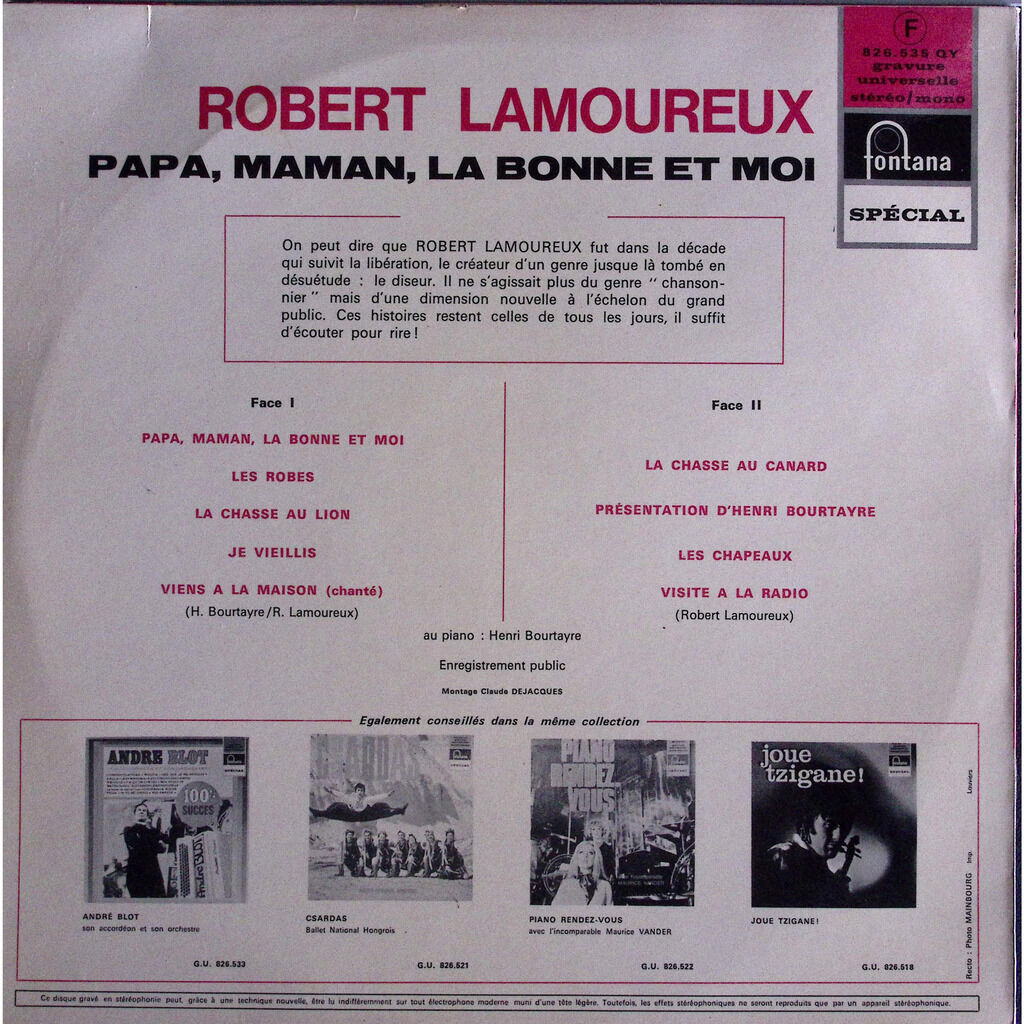 robert lamoureux papa maman la bonne et moi