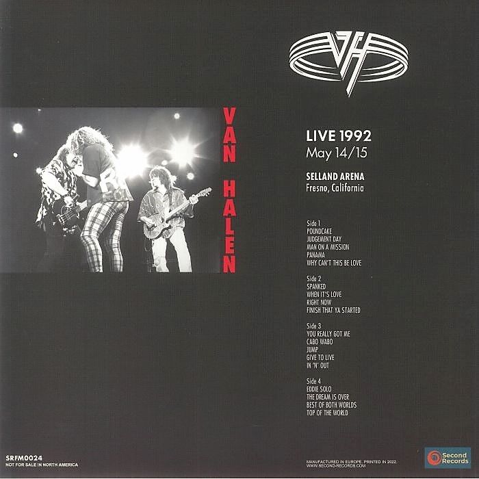 Van Halen  -  live at selland arena fresno 1992 