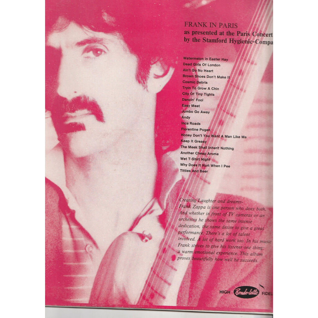  frank zappa  -  frank in paris 