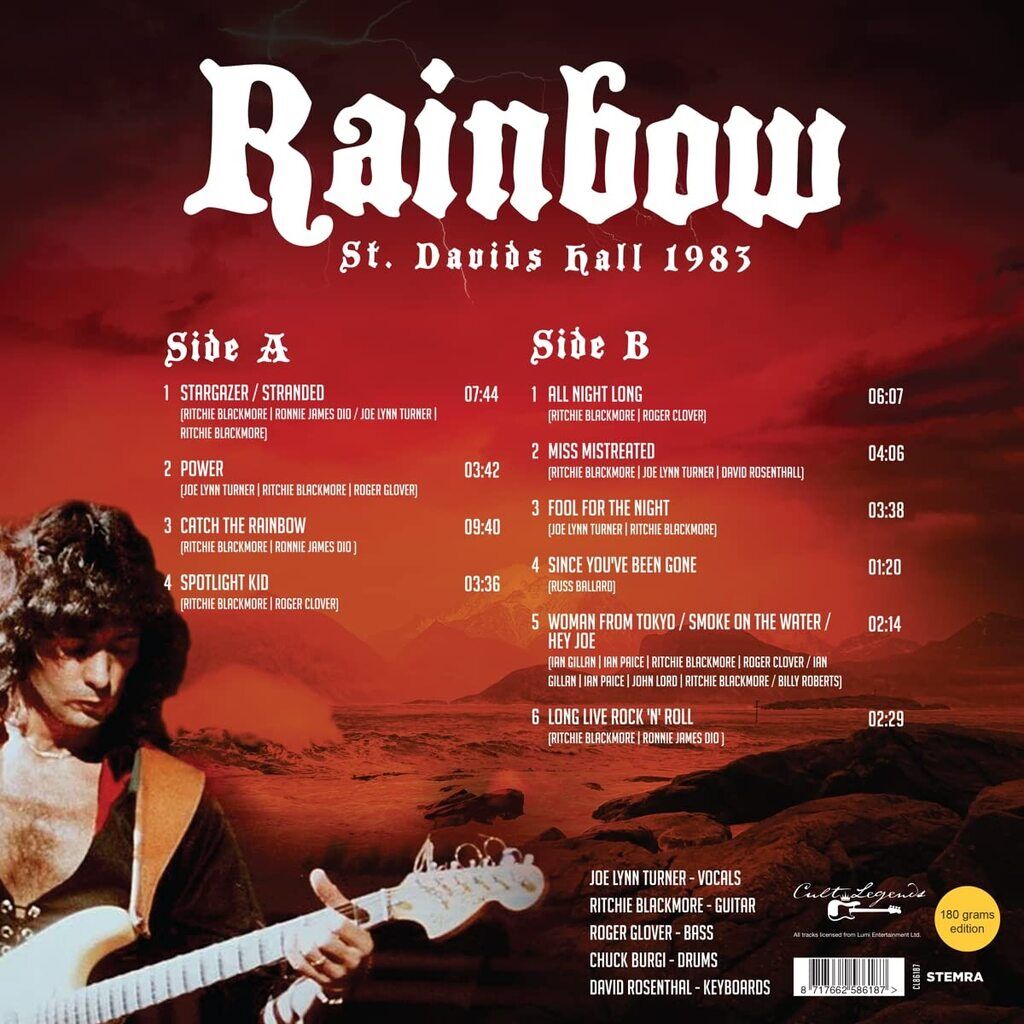  Rainbow  -  st. davids hall 1983 