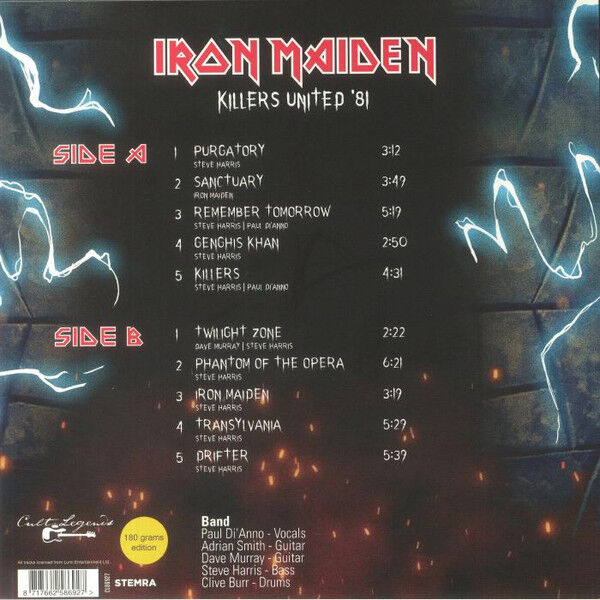  Iron Maiden  -  killers united '81: live radio broadcast 