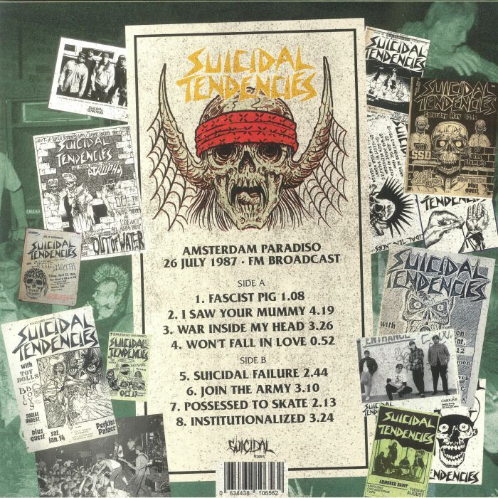 Amsterdam paradiso 26 july 1987 fm broadcast - Suicidal Tendencies