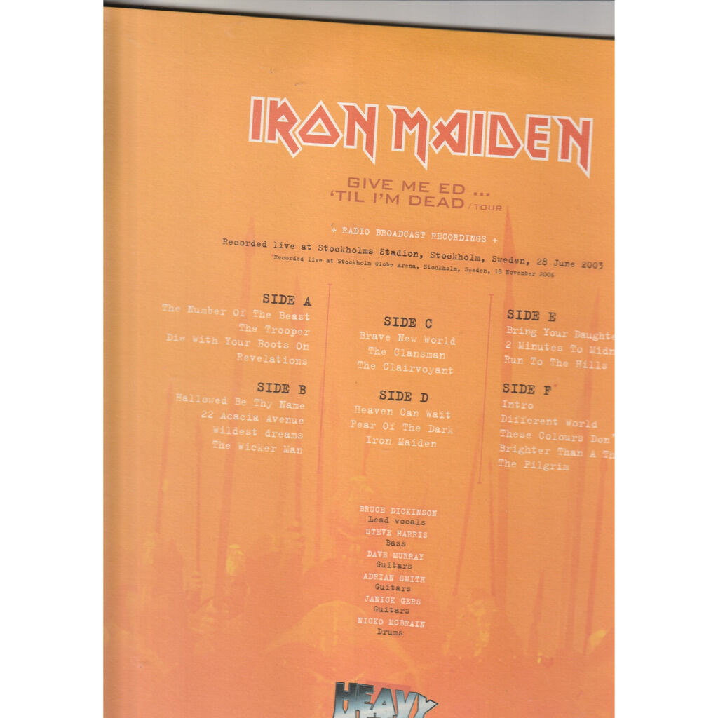  iron maiden  -  give me ed 'til i'm dead 