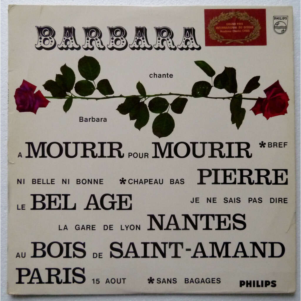 Barbara Barbara chante Barbara