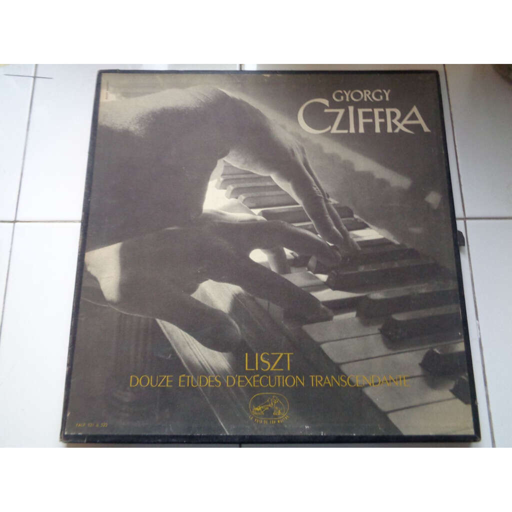Liszt douze études d'éxécution transcendante ( 2 lp set box mono ed1