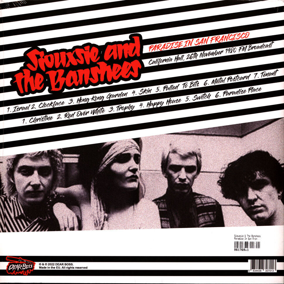  Siouxsie And The Banshees  -  paradise in san francisco (california hall, 26th november 1980, fm broadcast) 