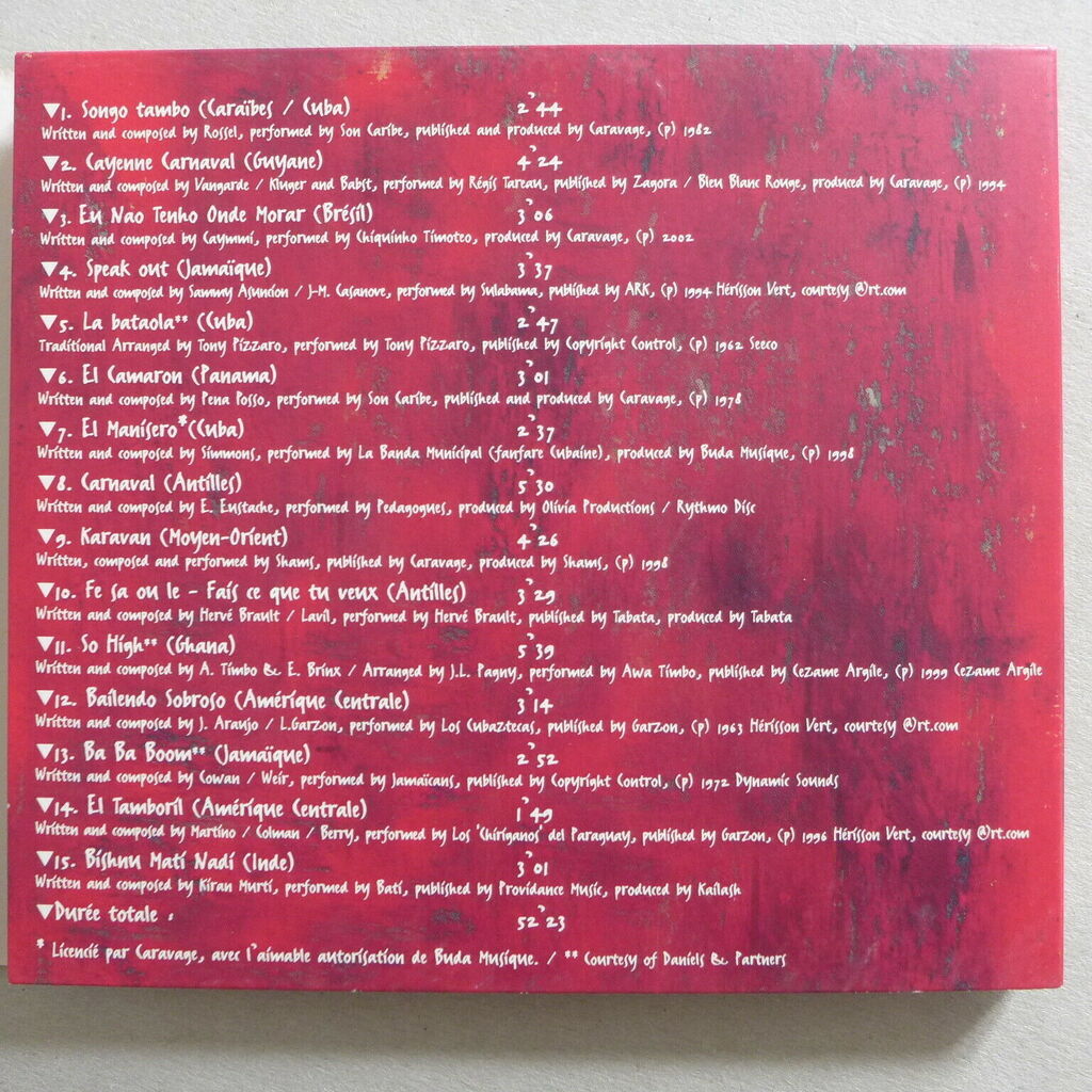 Sugarcane music musique des pays de la canne à sucre de Compilation