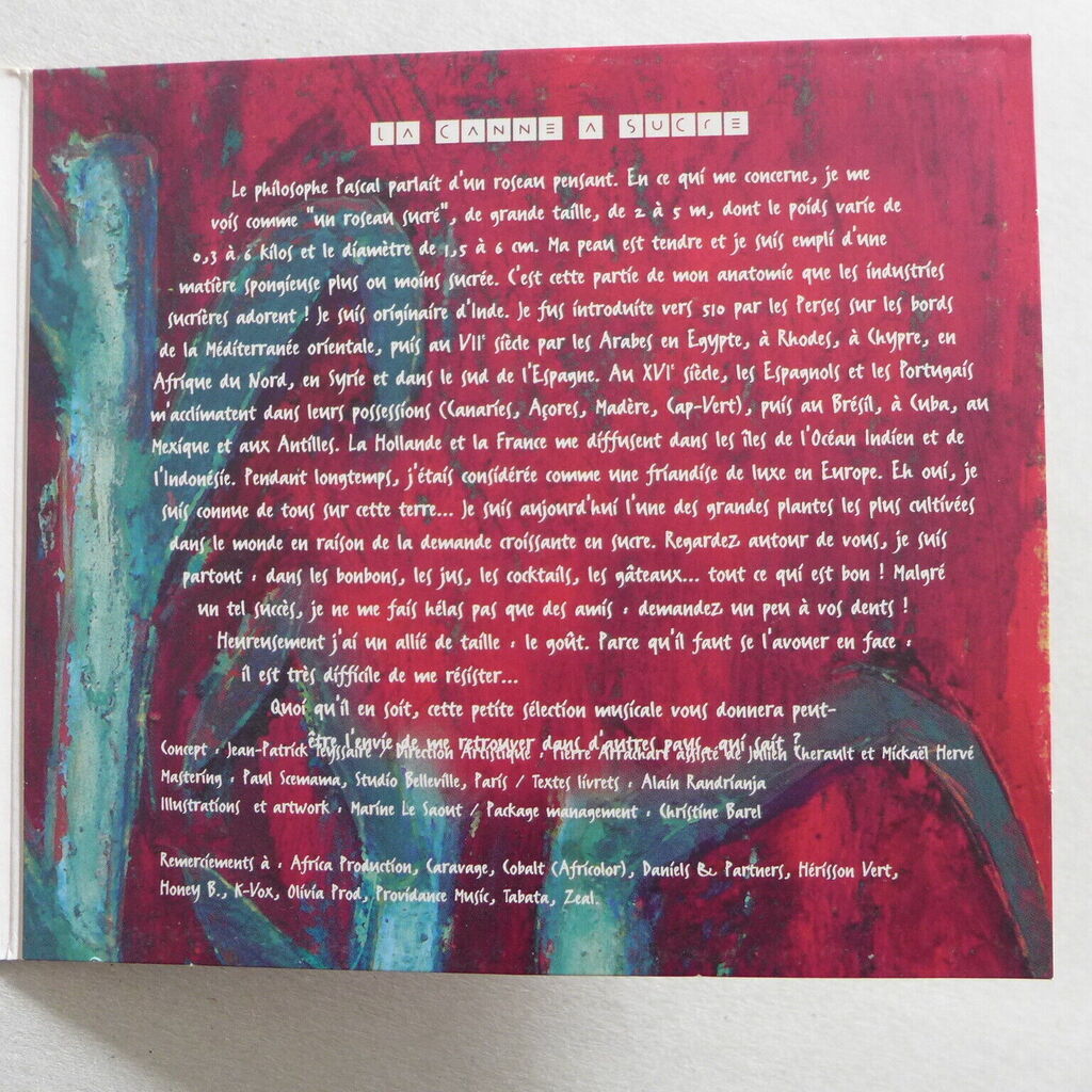 Sugarcane music musique des pays de la canne à sucre de Compilation