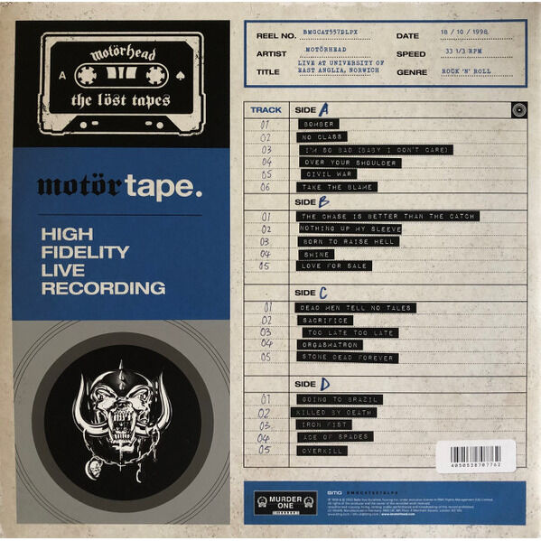  Motörhead  -  the löst tapes vol. 2 (live in norwich 1998) 