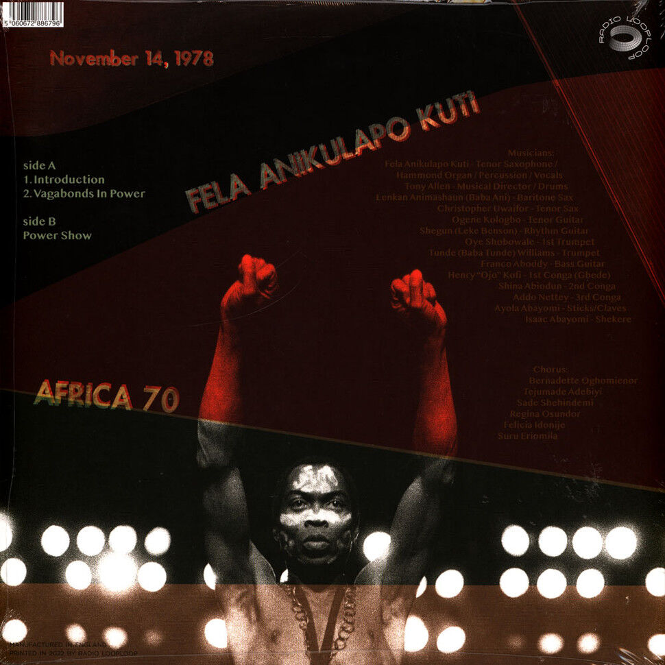  Fela Anikulapo Kuti And Africa 70  -  jazztage november 14, 1978 