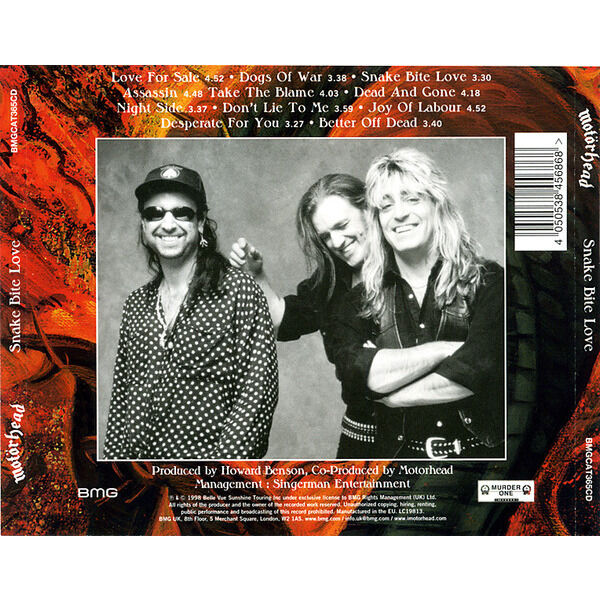  Motörhead  -  snake bite love 