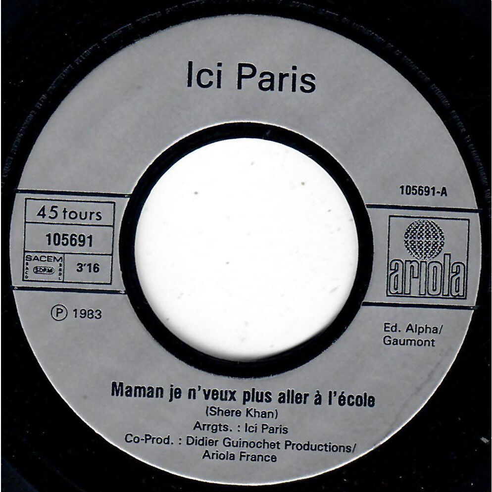  ICI PARIS  -  maman je ne veux plus aller à l’école / le ver interplanétaire 