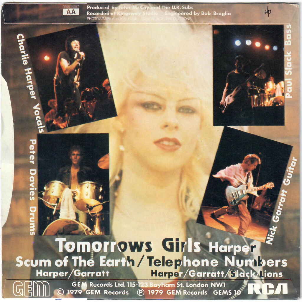  U.K. SUBS  -  tomorrows girls 